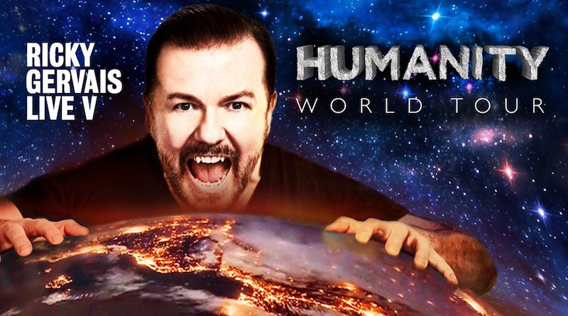 Ricky Gervais Humanity, Eventim Apollo, Wednesday October 4 – Thursday October 19, 7.30pm